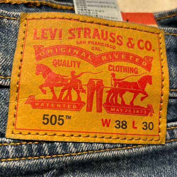 Levi’s 505™ REGULAR FIT MEN'S JEANS 30 length - Picture 2 of 6